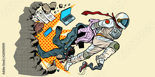 dream of being an astronaut, breaks the wall leader breaks out of stereotypes