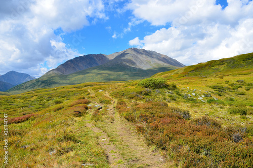 Russia, Republic of Altai, plateau Yoshtykyol in cloudy day