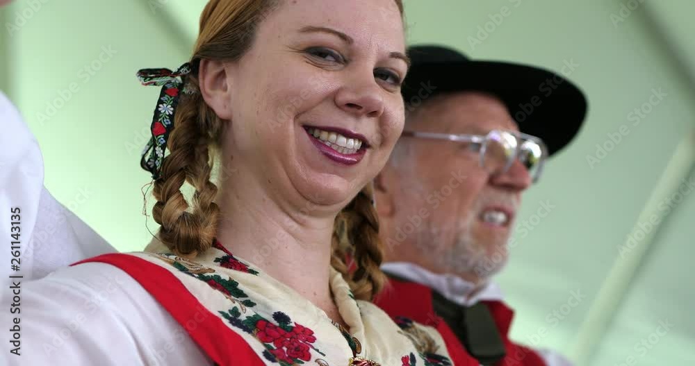 Not ticketed event - Swedish folk dancers during Scandinavian festival, 4K