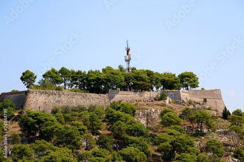 Historical St. John fortress in Sibenik, Croatia. 