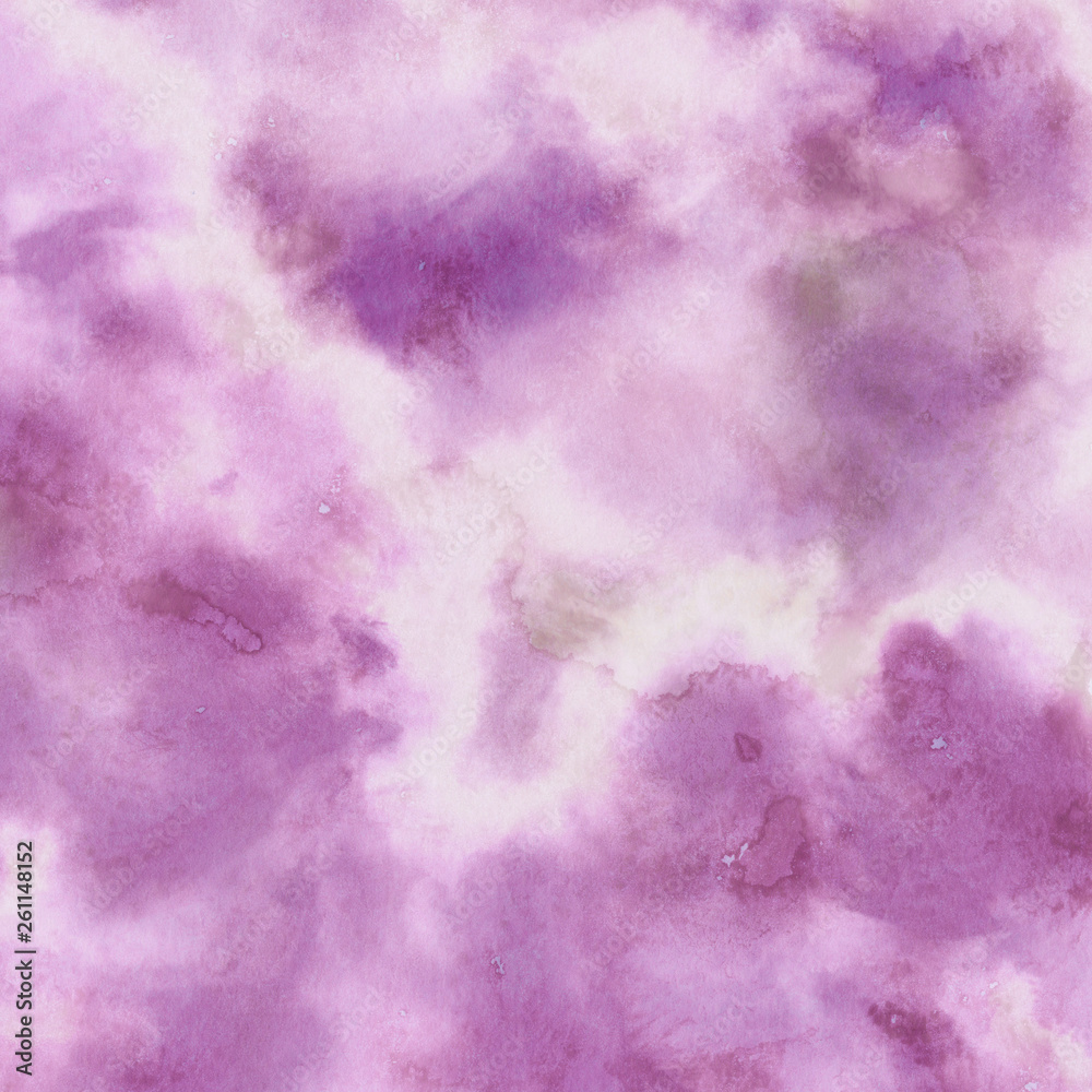 Fototapeta premium Colorful bright ink and watercolor texture on white paper background. Paint leaks and ombre effects. Hand painted abstract image.