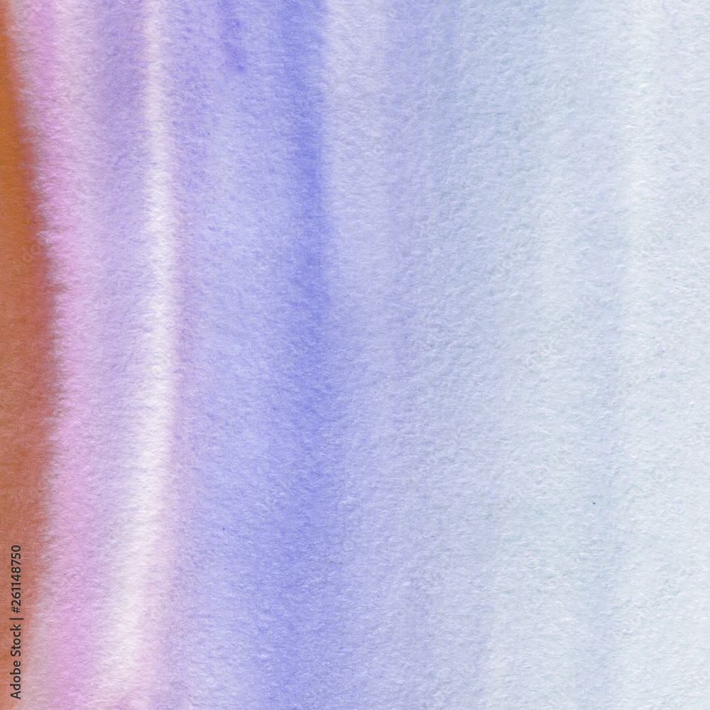 Fototapeta premium Colorful bright ink and watercolor texture on white paper background. Paint leaks and ombre effects. Hand painted abstract image.
