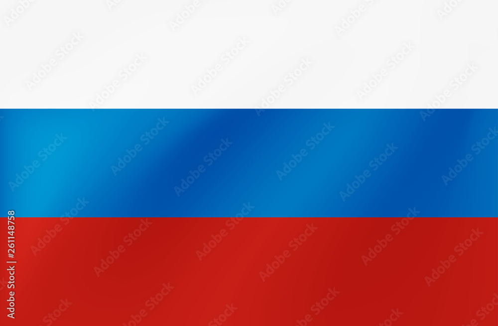 Vector Russian national flag with wavy texture in EPS10. Vector Russian national flag with wavy texture in EPS10.