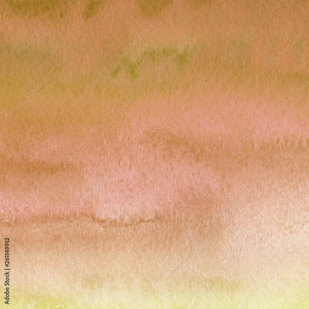 Fototapeta premium Colorful bright ink and watercolor texture on white paper background. Paint leaks and ombre effects. Hand painted abstract image.