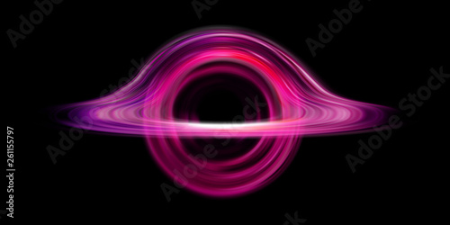 Black hole realistic space star destruction circle