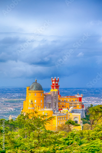 World Heritage. Ancient Pena Palace of King Family in Sintra, Portugal