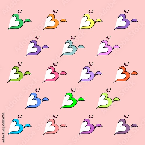 Seamless pattern with symbo...