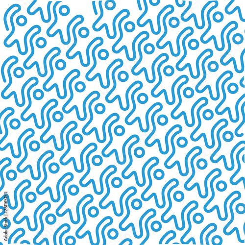 Seamless Background People line