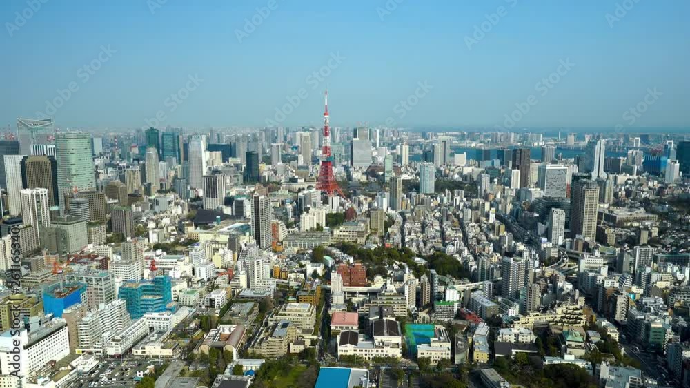 Aerial view of Tokyo city, Japan Aerial view of Tokyo city, Japan