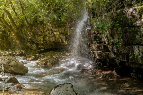 Fototapeta Naklejka Na Ścianę i Meble -  Waterfall in the mountains (region Tzoumerka, Greece, mountains Pindos).