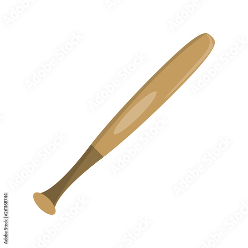 Baseball bat isolated cartoon