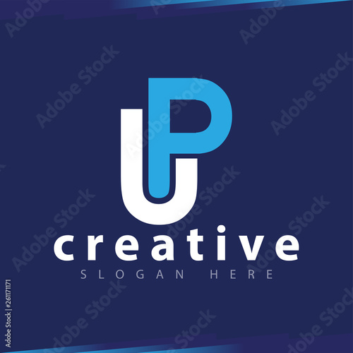 up Initial Letter Logo Vector Template