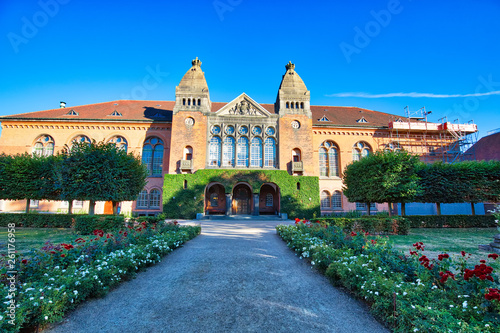 Photography Copenhagen, Denmark-3 August, 2018: Copenhagen Danish Jewish Museum building ins