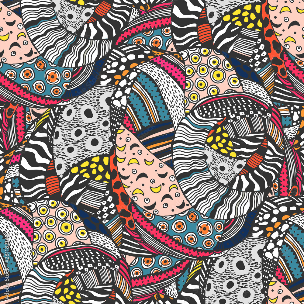 Fototapeta premium Ethnic style fashion African seamless pattern.
