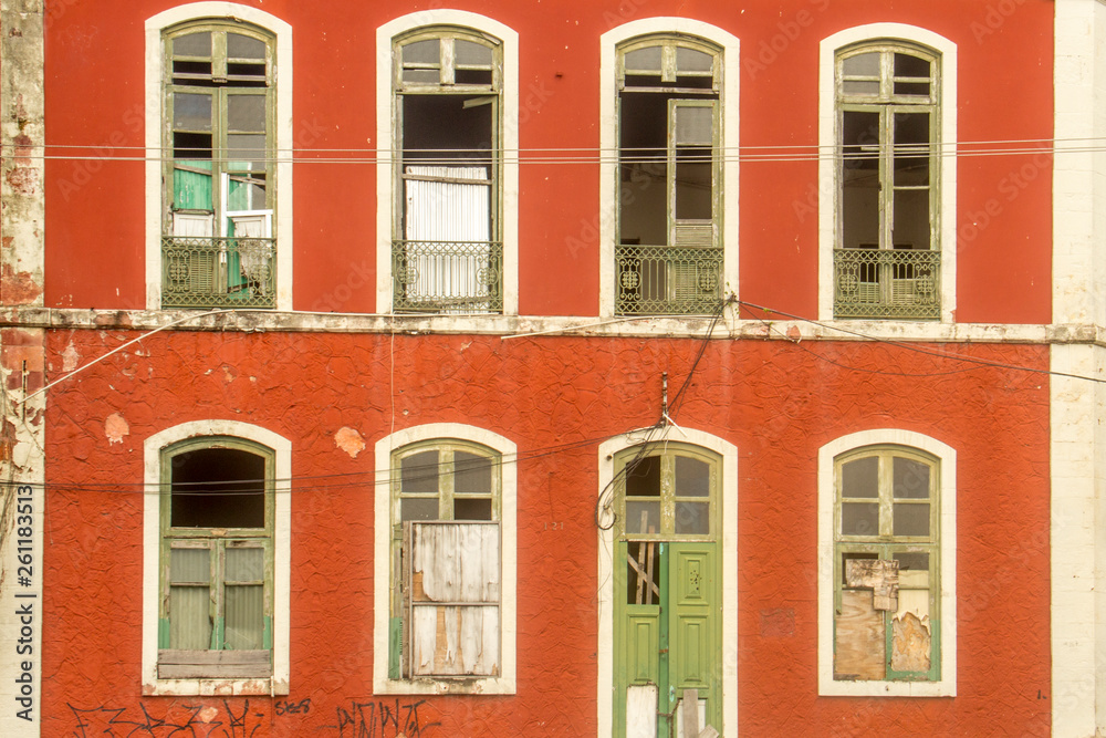 facade of an old house