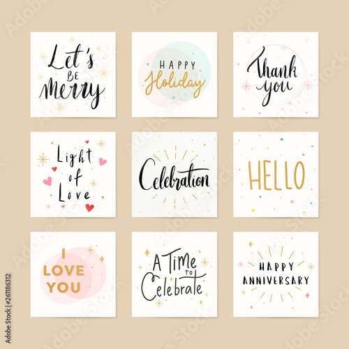 Festive greeting cards