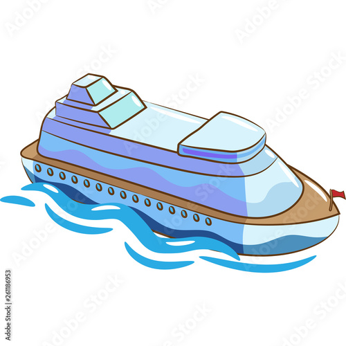 cruise ship vector clipart