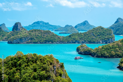 Fotografia Landscape image of Mu Koh Angthong, Samui Island, Surat Thani, Thailand