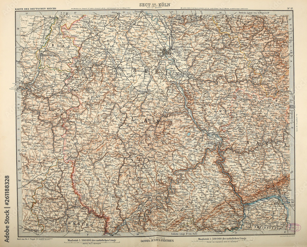 Fototapeta premium German Reich map