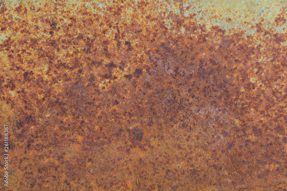 Rust texture on natural rusted surface