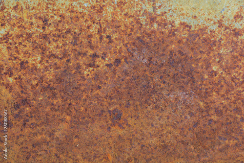Rust texture on natural rusted surface