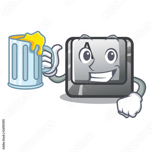 With juice button A on a character komputer