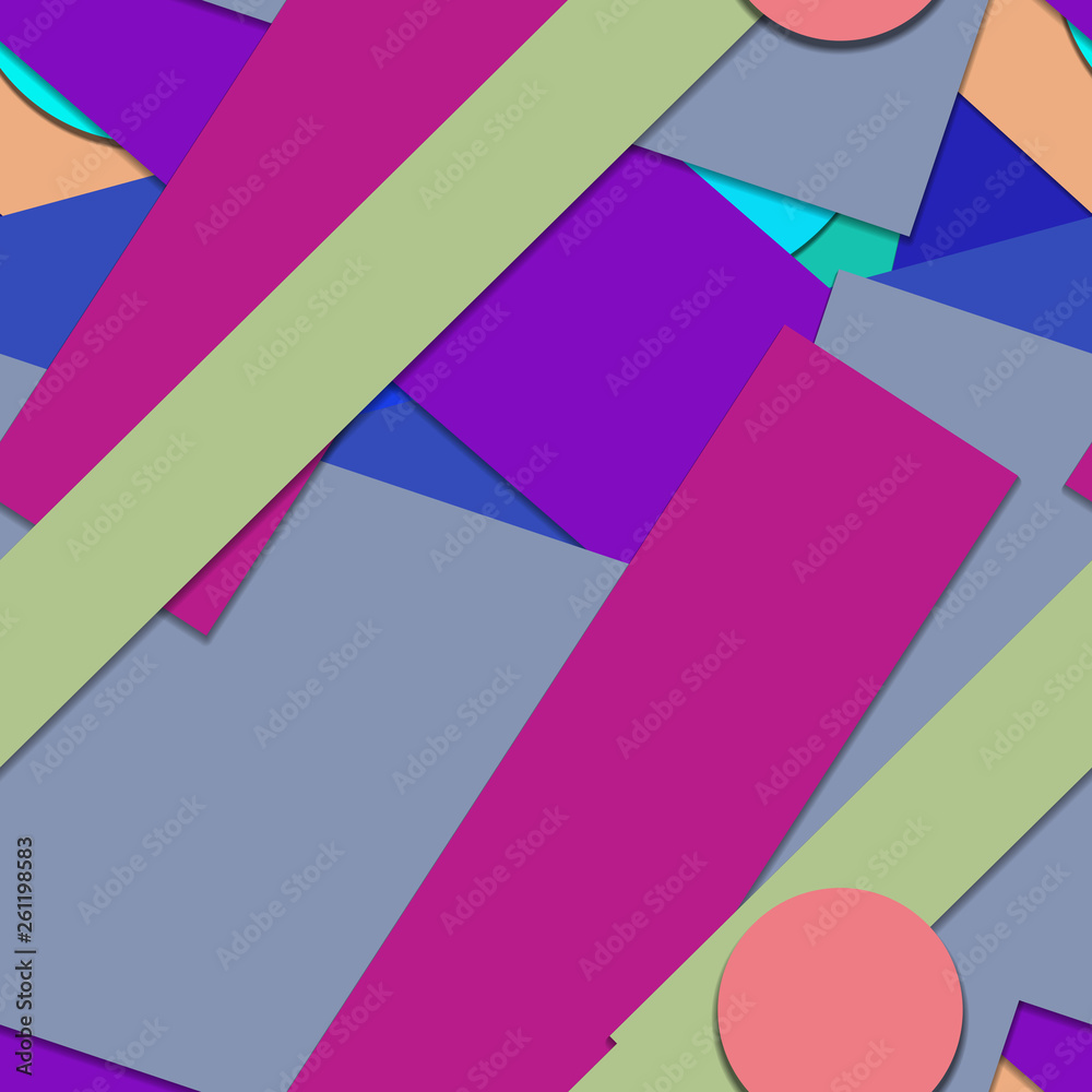 Flat material design - Creative vector trend seamless Flat material design - Creative vector trend seamless