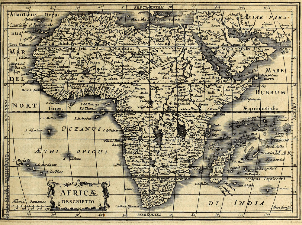 Obraz premium Old map