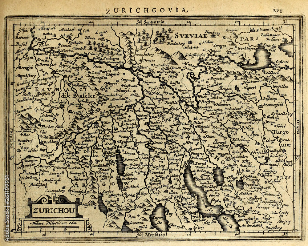 Obraz premium Old map