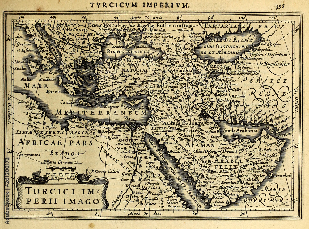 Fototapeta premium Old map