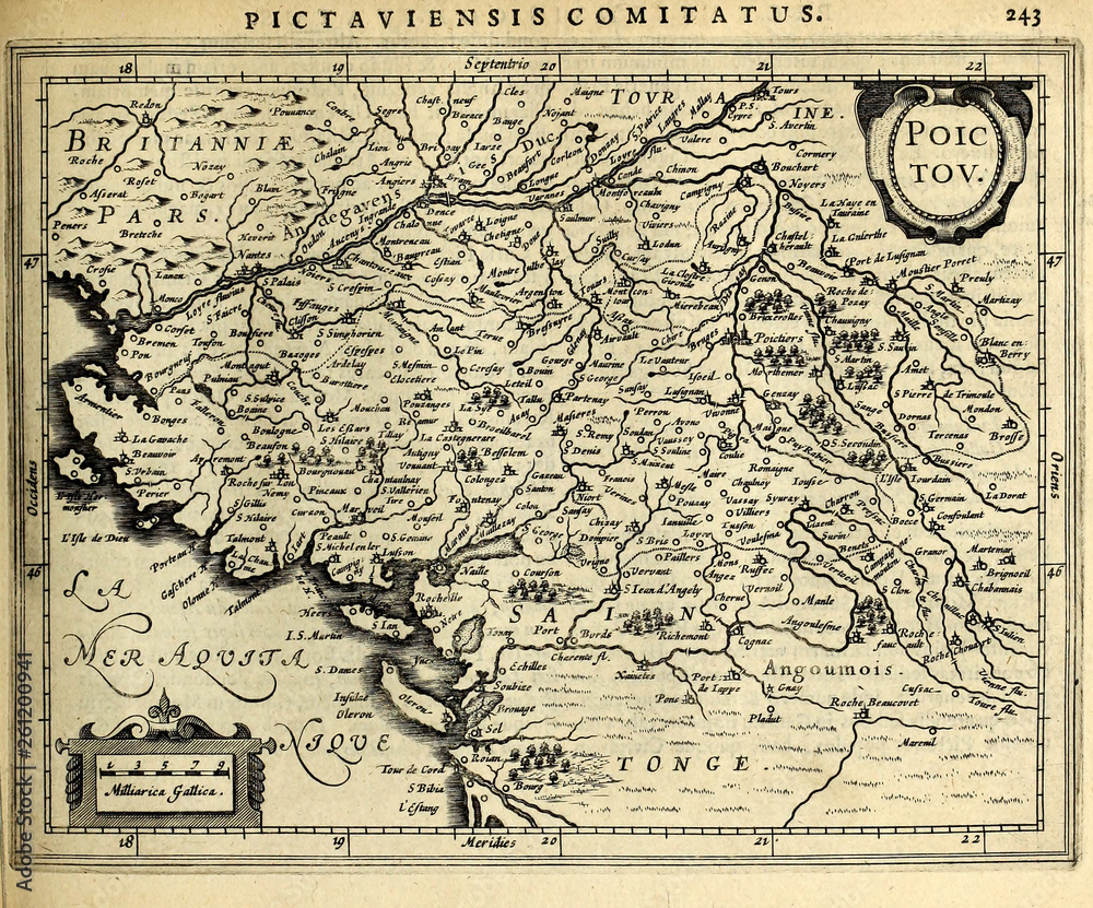 Fototapeta premium Stara mapa