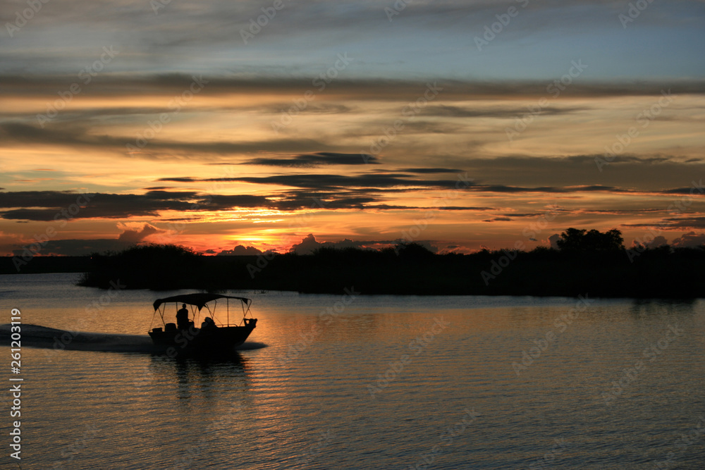 Sunset on the Chobe River, Botswana