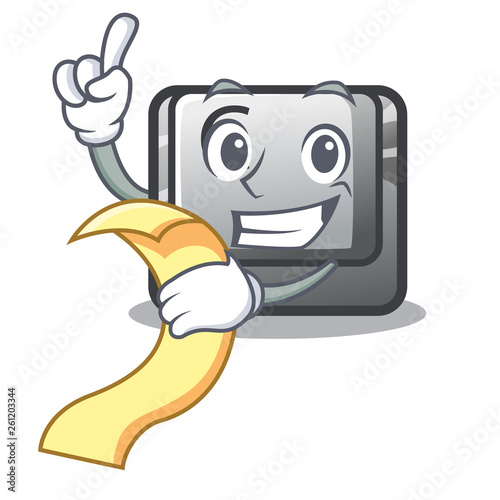 With menu button C isolated in the cartoon