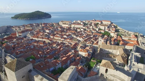 Kroatien Dubrovnik Drohne Old Town photo