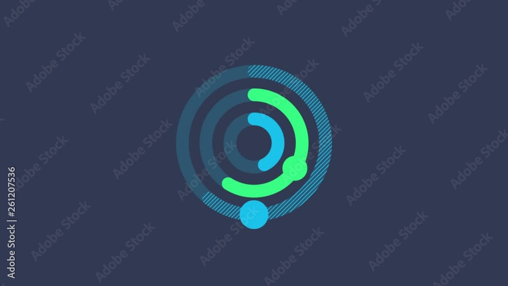 Infographic Element - Radial Bar Chart Infographic Element - Radial Bar Chart