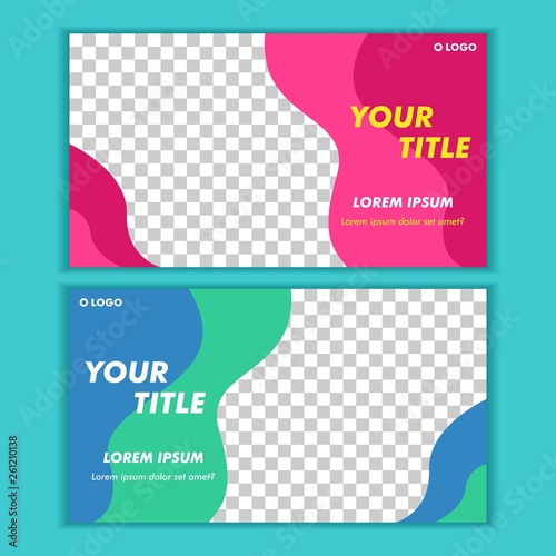 Social Media Post Template Banner Design Vector