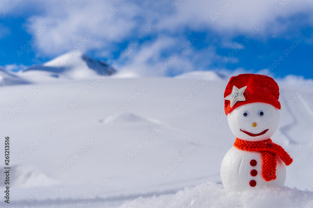 Image of a snowman. Handiwork.