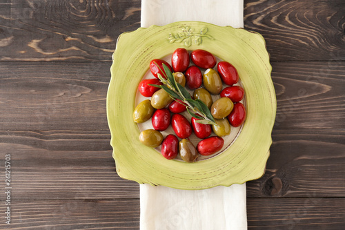 Red and Green Olives with O...
