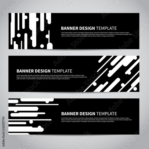 Banners vector design or headers web template