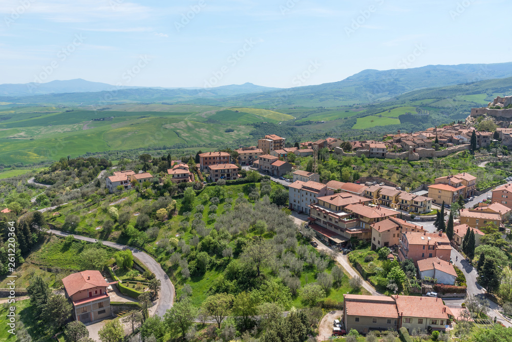 Amazing panoramic view of the Castiglione d'Orcia. Italy