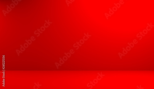 Abstract luxury red background used for display product ad and website template, 3D illustration. 