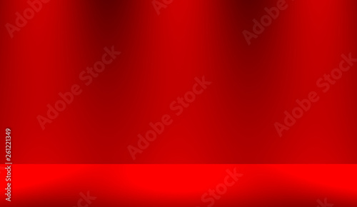 Abstract luxury red background used for display product ad and website template, 3D illustration. 