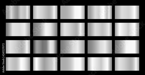 Silver Metallic, chrome, aluminium, platinum, steel, iron metal foil texture gradient template