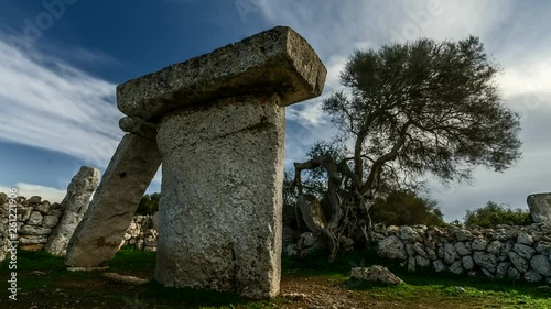 Minorca Timelapse in ancient ruins photo
