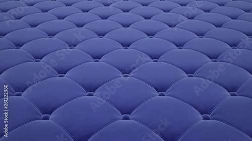 Quilted fabric surface. Light blue velvet. Option 1