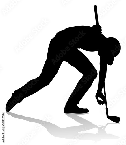 A golfer sports person playing golf 