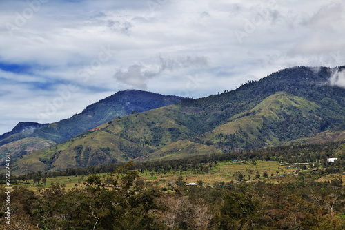 Papua New Guinea  mountains and valleys