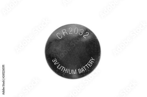 Lithium battery isolated photo