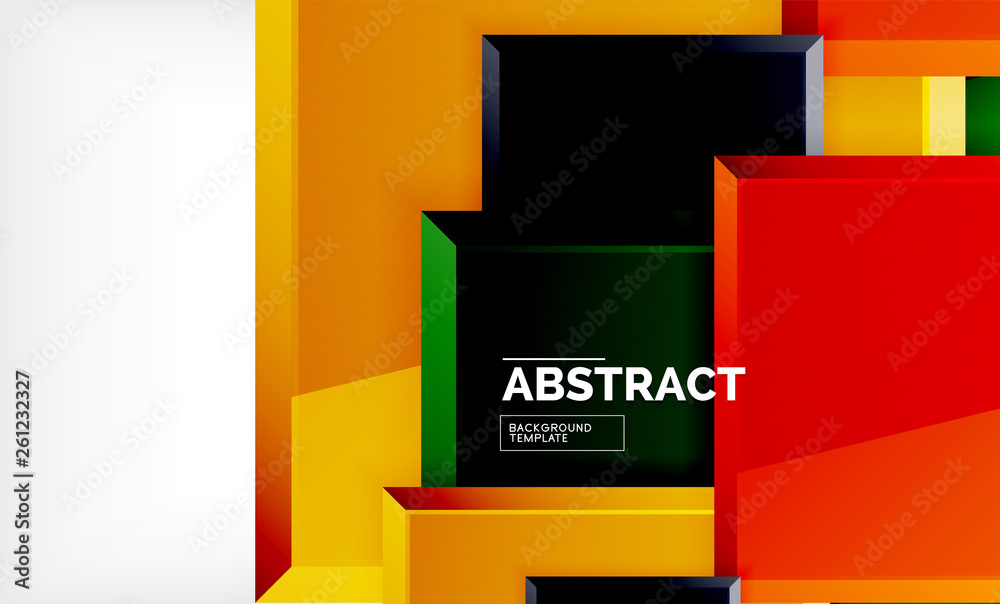 Square abstract background, glossy geometric design Square abstract background, glossy geometric design