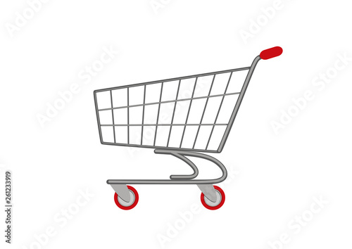 supermarket shopping cart icon
